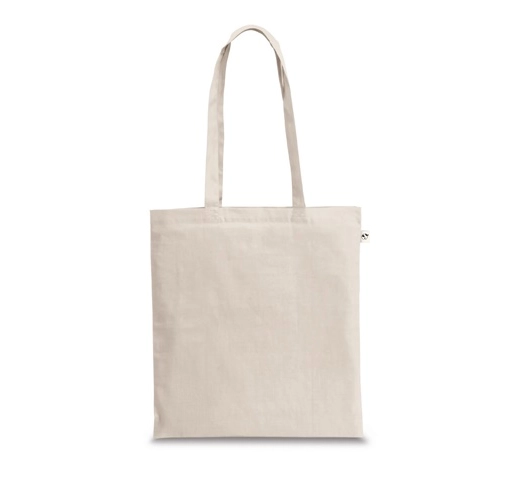 natural claro SVANETI. Bolsa de algodón reciclado (70%) y poliéster (30% rPET) (150 g/m²)