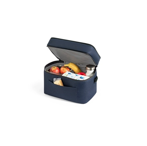 CANCUN LARGE. Bolsa térmica de poliéster reciclado 600D, con correa de cincha ajustable 14 L