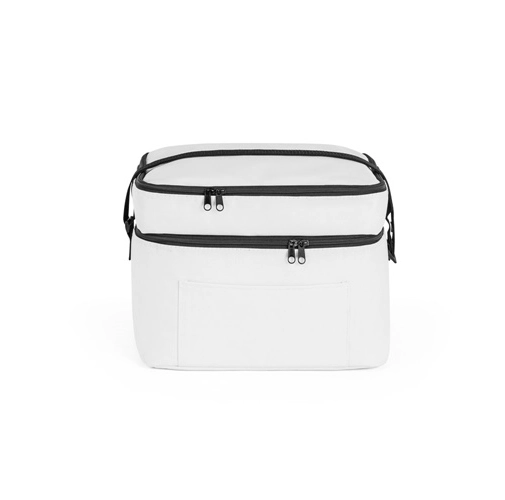 CANCUN LARGE. Bolsa térmica de poliéster reciclado 600D, con correa de cincha ajustable 14 L