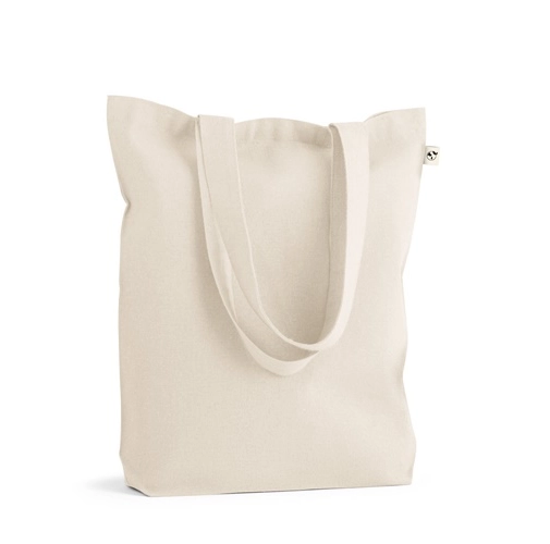 natural claro HARBOR. Bolsa de algodón reciclado (70%) y poliéster (30% rPET) (280 g/m²)