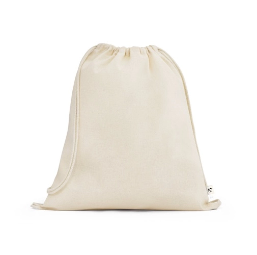 natural claro BELIZE. Bolsa tipo mochila 100% algodón orgánico (140 g/m²)