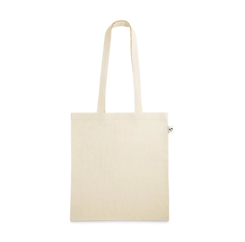 natural claro LEON. Bolsa 100% algodón orgánico (140 g/m²)