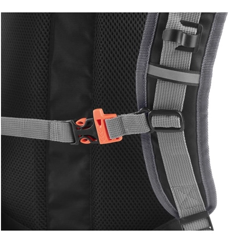 gray MOUNTI. Mochila deportiva 420D con depósito de agua 2 L