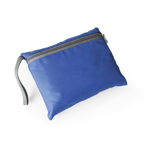 azul royal BARCELONA. Mochila plegable 210D ripstop
