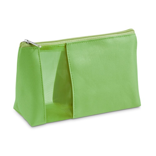 verde claro ANNIE. Neceser de microfibra y malla