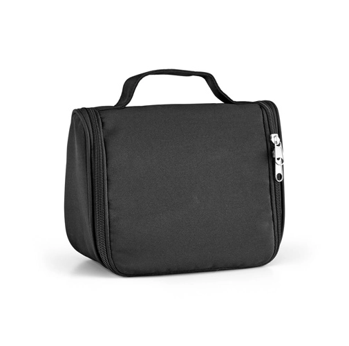 black WILLIS. Neceser de microfibra con varios compartimentos interiores
