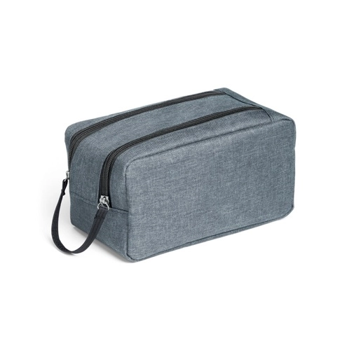 azul claro WAYNE. Neceser fabricado en poliéster 300D de alta densidad con asa