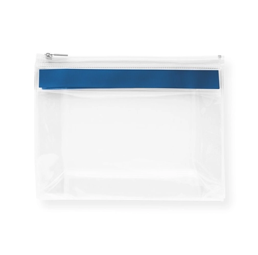 blue CHASTAIN. Neceser transparente en EVA con cremallera