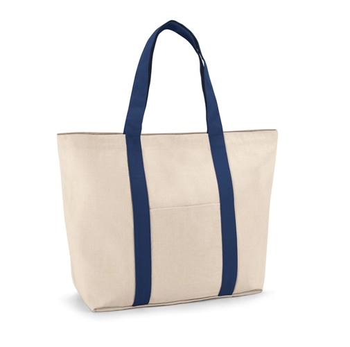 blue VILLE. Bolsa de lona 100% algodón (280 g/m²)