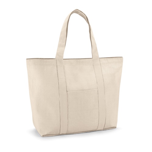 natural claro VILLE. Bolsa de lona 100% algodón (280 g/m²)