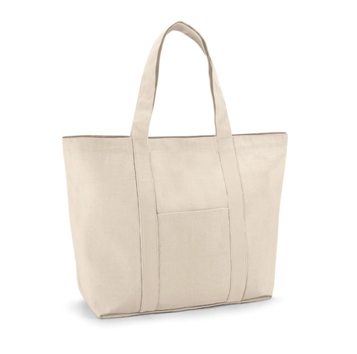 natural claro VILLE. Bolsa de lona 100% algodón (280 g/m²)