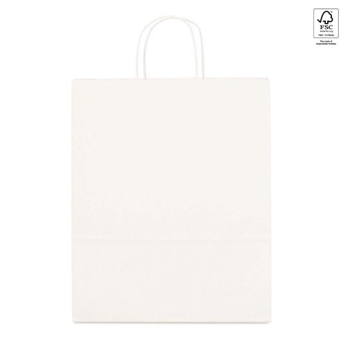 white GRANT. Bolsa de papel kraft (100 g/m²)