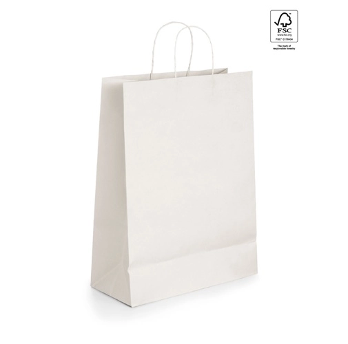 white GRANT. Bolsa de papel kraft (100 g/m²)