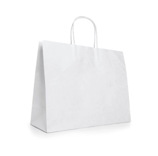 white KELLY. Bolsa de papel kraft (100 g/m²)