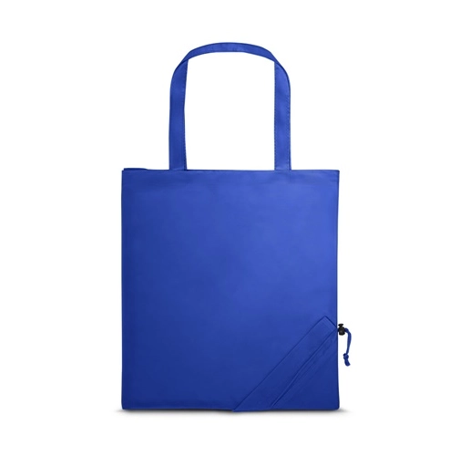 azul royal SHOPS. Bolsa plegable 190T