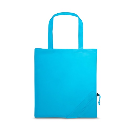 azul claro SHOPS. Bolsa plegable 190T