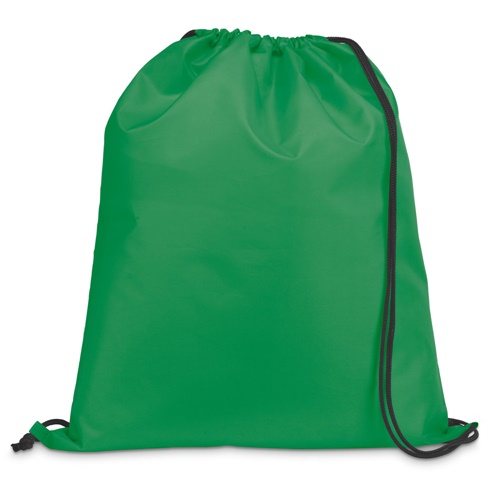 green CARNABY. Mochila con cordón 210D