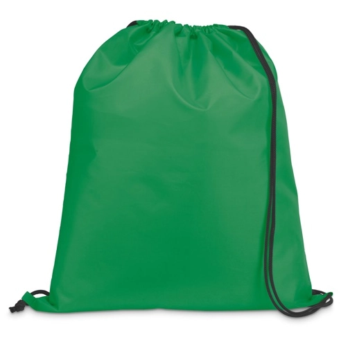 green CARNABY. Mochila con cordón 210D