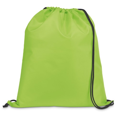 verde claro CARNABY. Mochila con cordón 210D