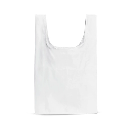 white PLAKA. Bolsa plegable 210D