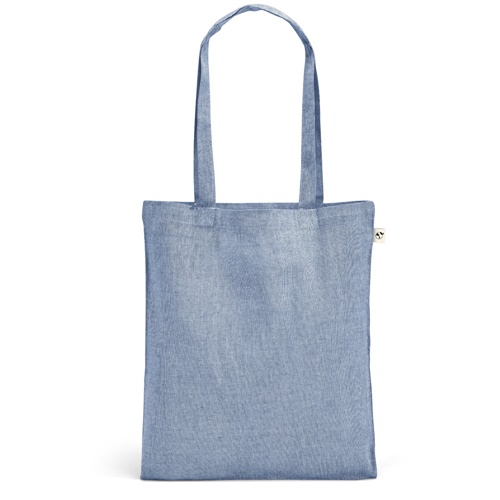 blue RYNEK. Bolsa con algodón reciclado (70%), poliéster (30% rPET) (140 g/m²)