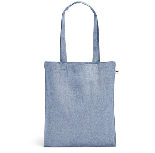 blue RYNEK. Bolsa con algodón reciclado (70%), poliéster (30% rPET) (140 g/m²)