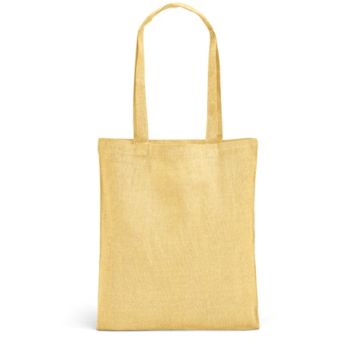 yellow RYNEK. Bolsa con algodón reciclado (70%), poliéster (30% rPET) (140 g/m²)