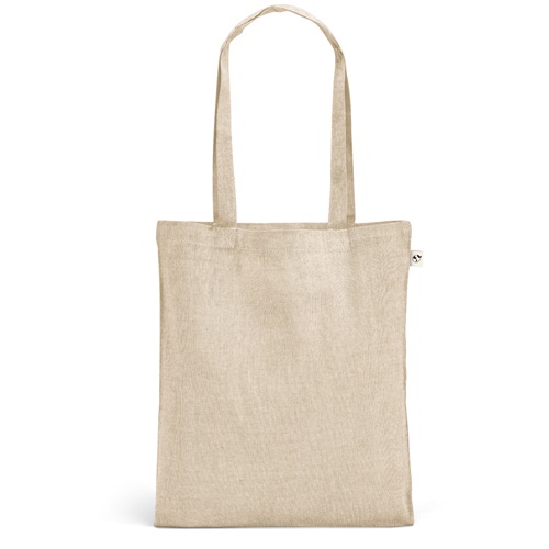 natural RYNEK. Bolsa con algodón reciclado (70%), poliéster (30% rPET) (140 g/m²)