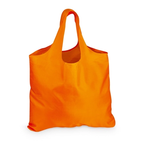 orange FOLA. Bolsa de poliéster plegable
