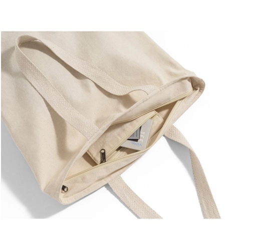 HACKNEY. Bolsa de algodón 100% con cremallera (280 g/m²)
