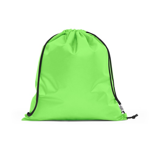 verde claro PEMBA. Bolsa tipo mochila en 190T poliéster reciclado (100% rPET)