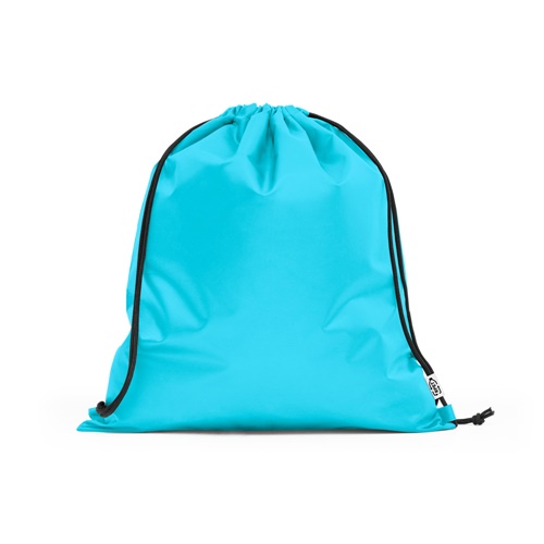 azul claro PEMBA. Bolsa tipo mochila en 190T poliéster reciclado (100% rPET)