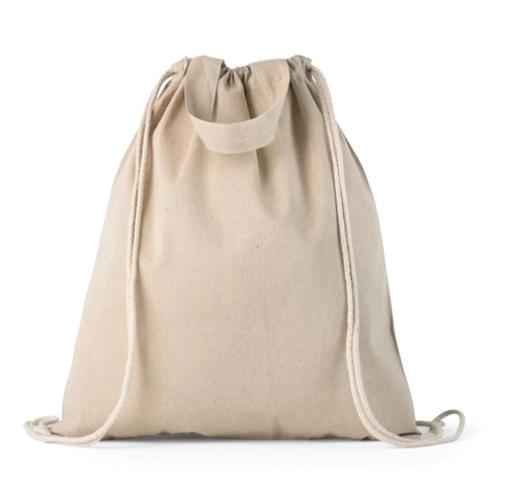 natural RISSANI. Mochila con algodón reciclado (70%) y poliéster (30% rPET) (140 g/m²)