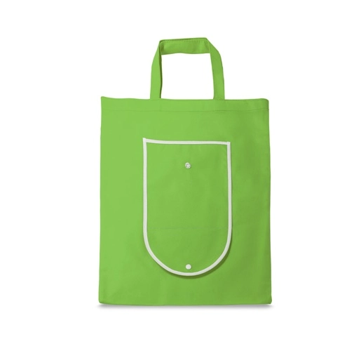 verde claro ARLON. Bolsa plegable non-woven (80 g/m²)