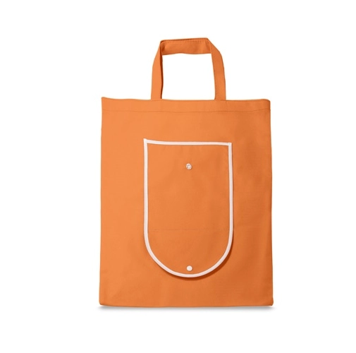 orange ARLON. Bolsa plegable non-woven (80 g/m²)