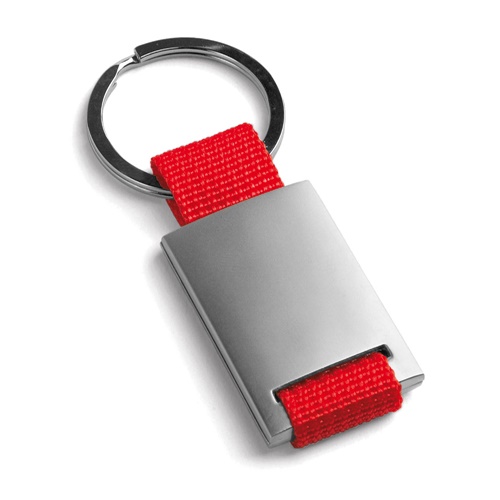 red GRIPITCH. Llavero de metal con cincha