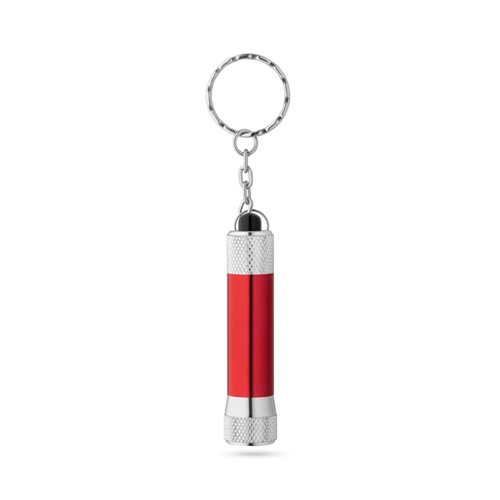 red LERGAN. Llavero de aluminio con linterna de 3 LED