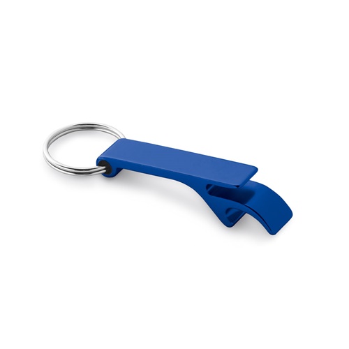 azul royal BAITT. Llavero de aluminio con abridor de chapas