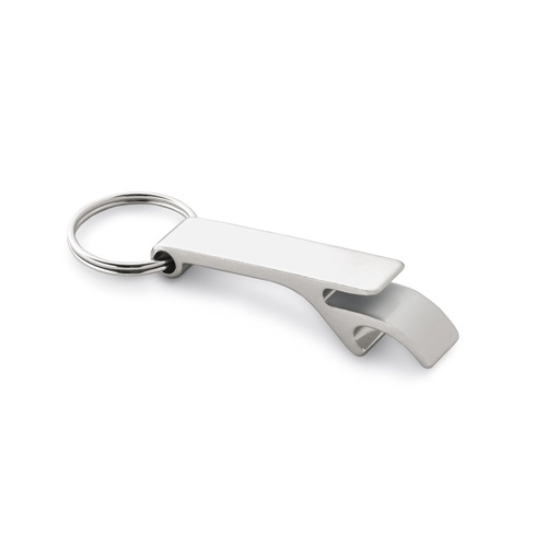 cromado satinado BAITT. Llavero de aluminio con abridor de chapas
