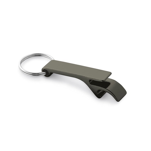 gun metal BAITT. Llavero de aluminio con abridor de chapas