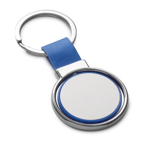 blue ALBRIGHT. Llavero de metal y PU