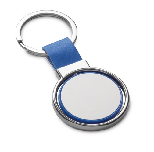 blue ALBRIGHT. Llavero de metal y PU