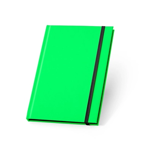 WATTERS. Cuaderno A5 en PU fluorescente con páginas rayadas