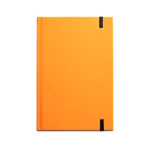 WATTERS. Cuaderno A5 en PU fluorescente con páginas rayadas