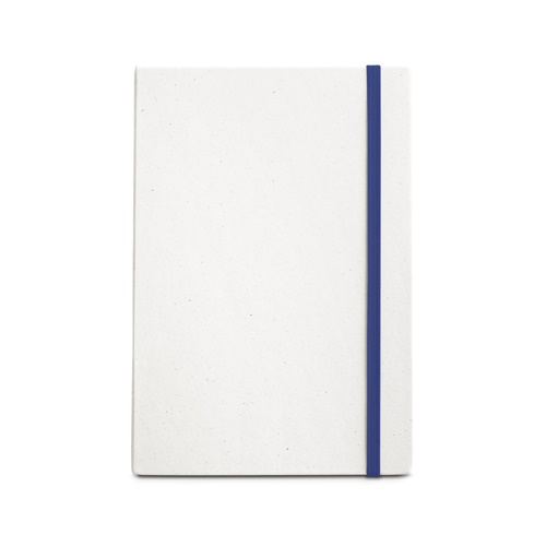 blue MILKY. Bloc de notas A5 hecho con cartones de leche reciclados con páginas a rayas