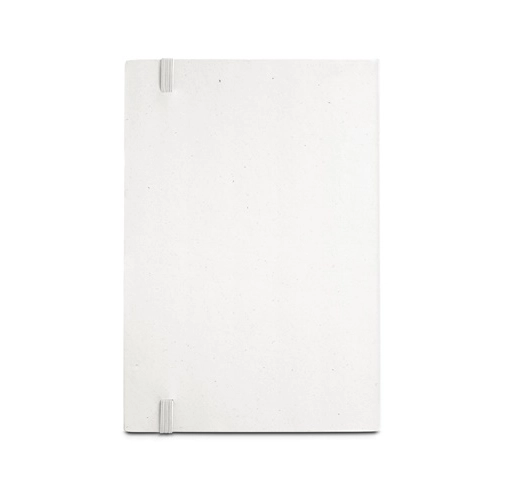 MILKY. Bloc de notas A5 hecho con cartones de leche reciclados con páginas a rayas