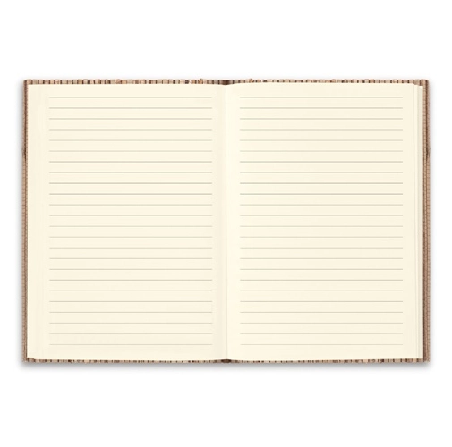 NERUDA. Libreta A5 con tapa dura en fibra de paja natural