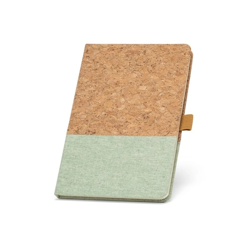 KLEE. Cuaderno A5 de corcho y lino con hojas rayadas