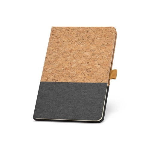 KLEE. Cuaderno A5 de corcho y lino con hojas rayadas