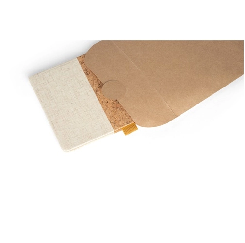 KLEE. Cuaderno A5 de corcho y lino con hojas rayadas